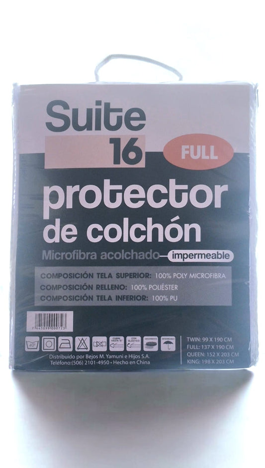 Protector de Colchón Full Size / Matrimonial - 100% IMPERMEABLE